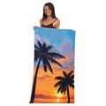 Stock Palms Fiber Reactive Beach Towel (Embroidered)